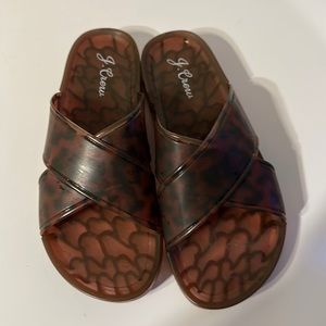 J.Crew jelly slides size 7.5